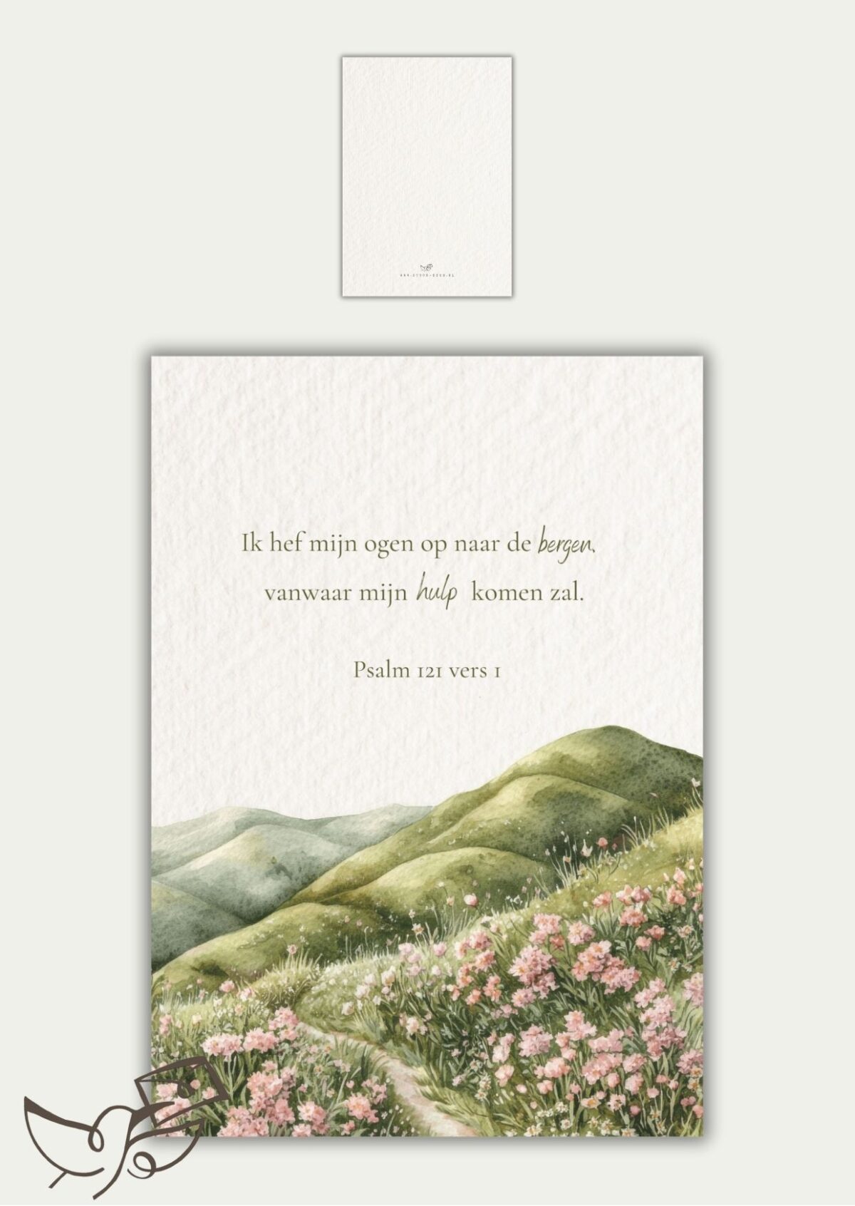 Kaart psalm 121 vers 1