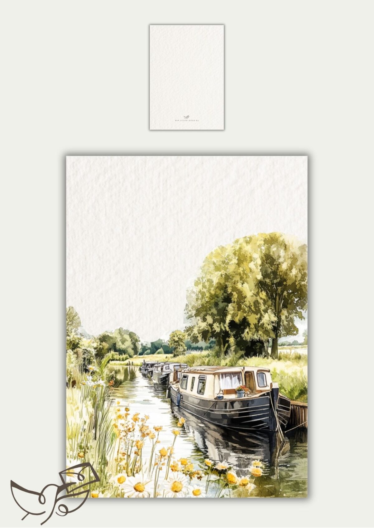 Blanco boten in een vaart