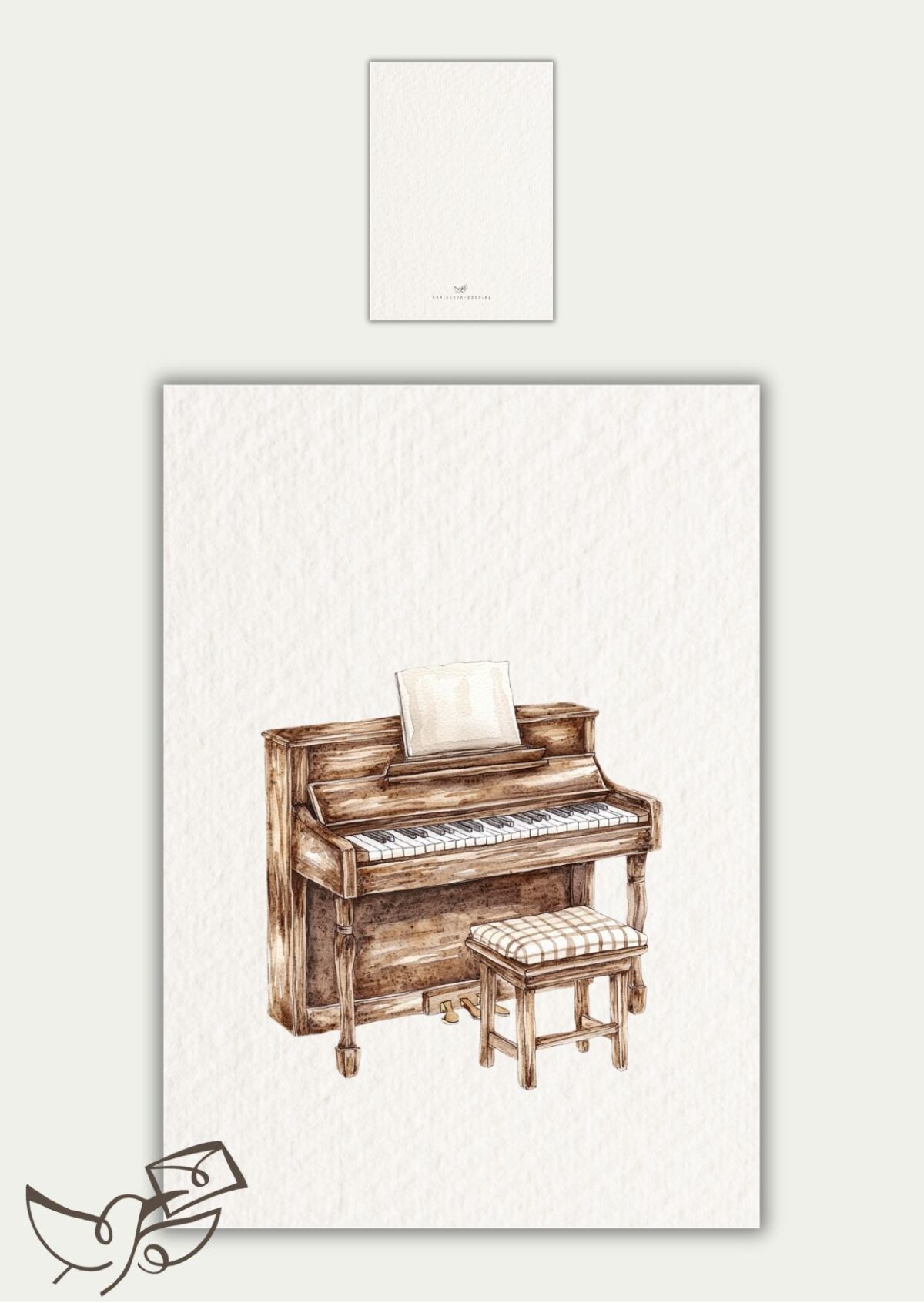 Blanco bruine piano