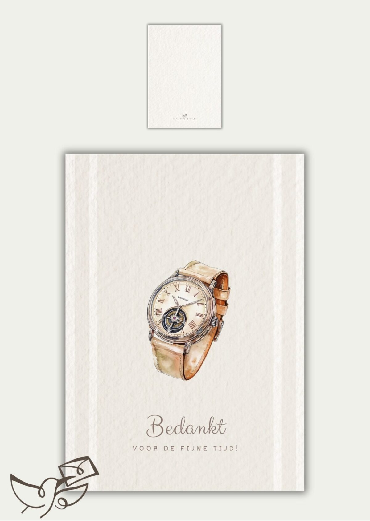 Bedankt voor de fijne tijd horloge
