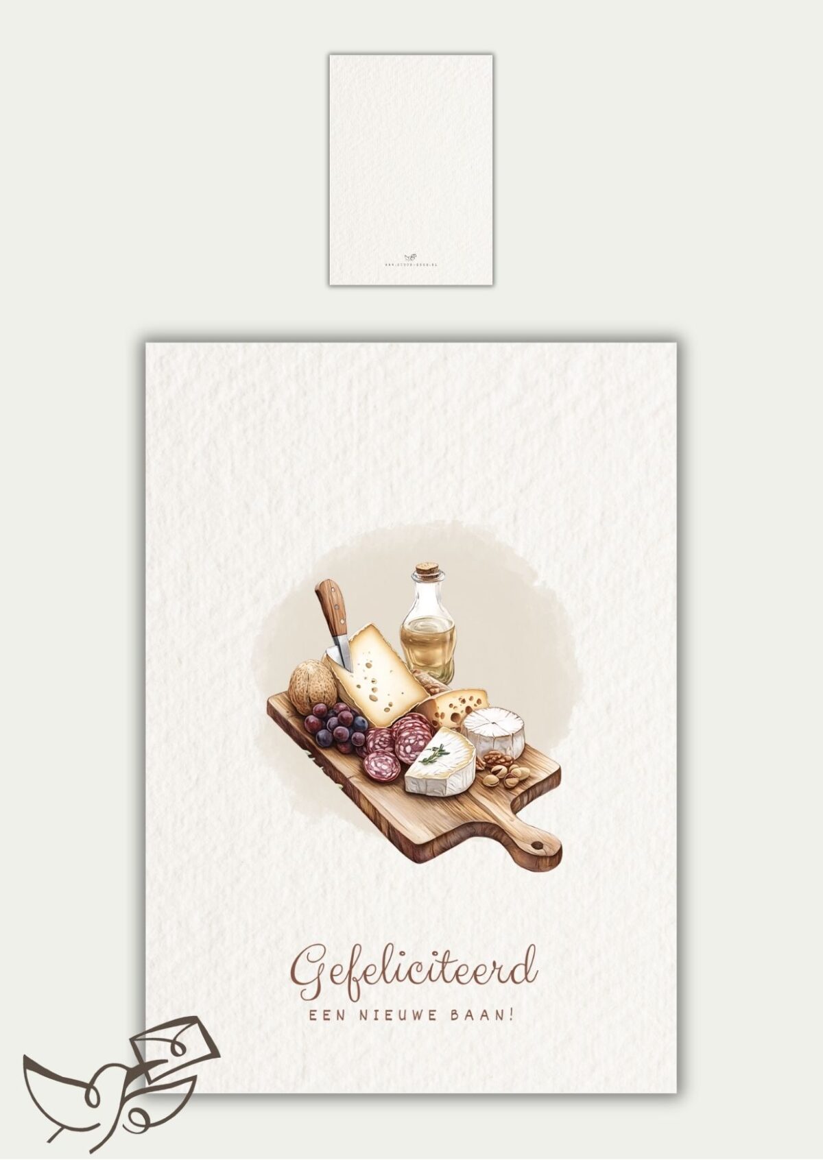 Gefeliciteerd nieuwe baan borrelplank