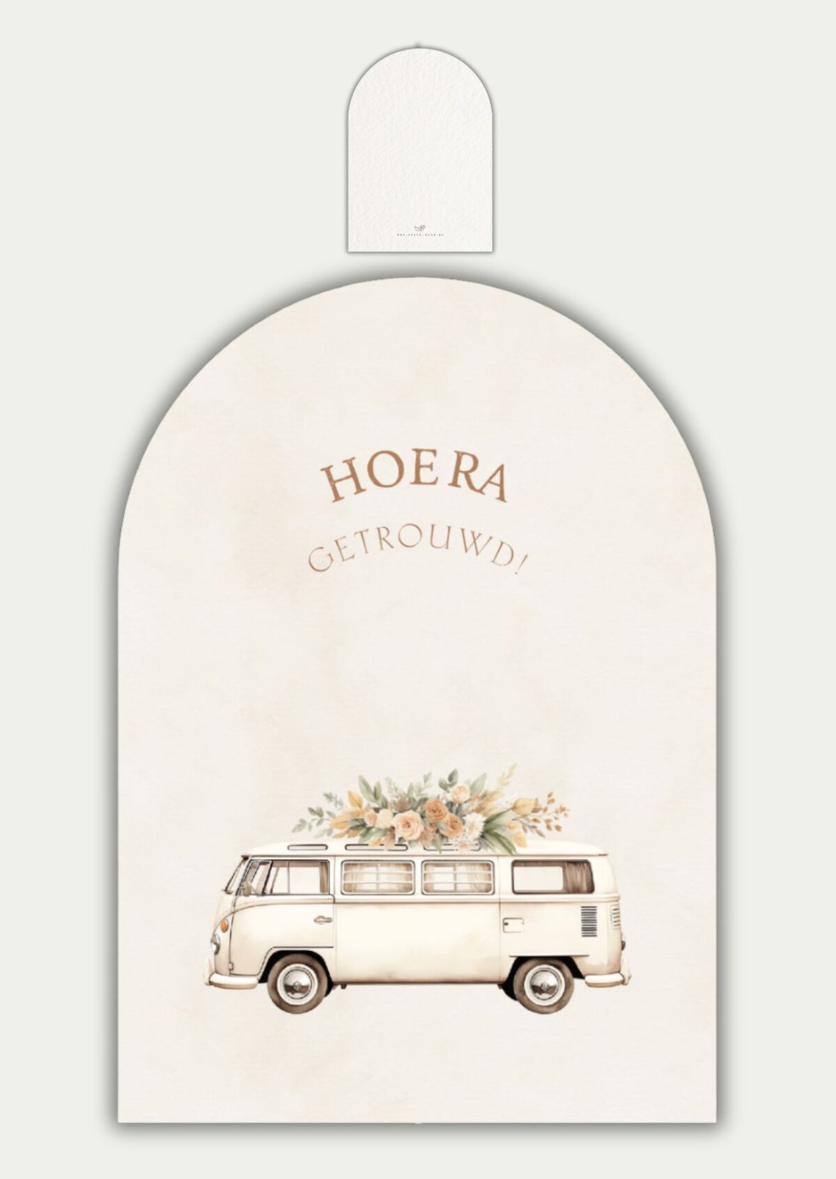 Kaart halfrond getrouwd bus